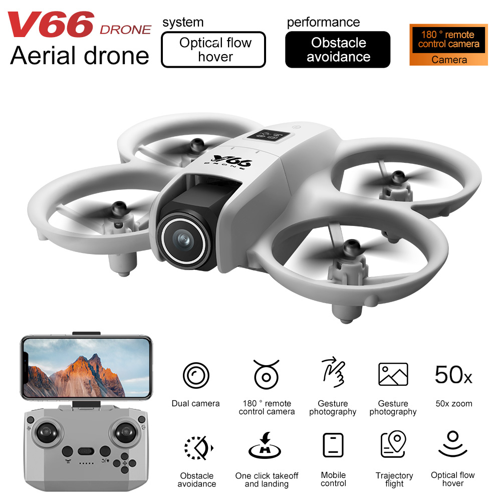 New V66 Mini Drone HD Camera 4 - đánh giá và giá Rc Helicopter Case