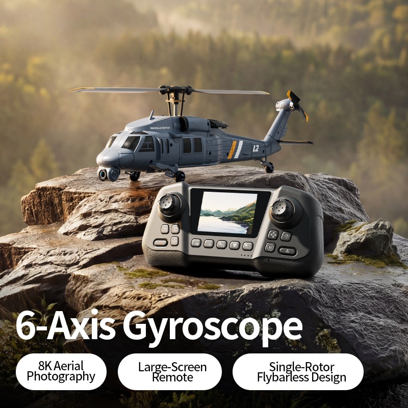 Single-Rotor Flybarless Design - đánh giá và giá Rc Helicopter Single Rotor