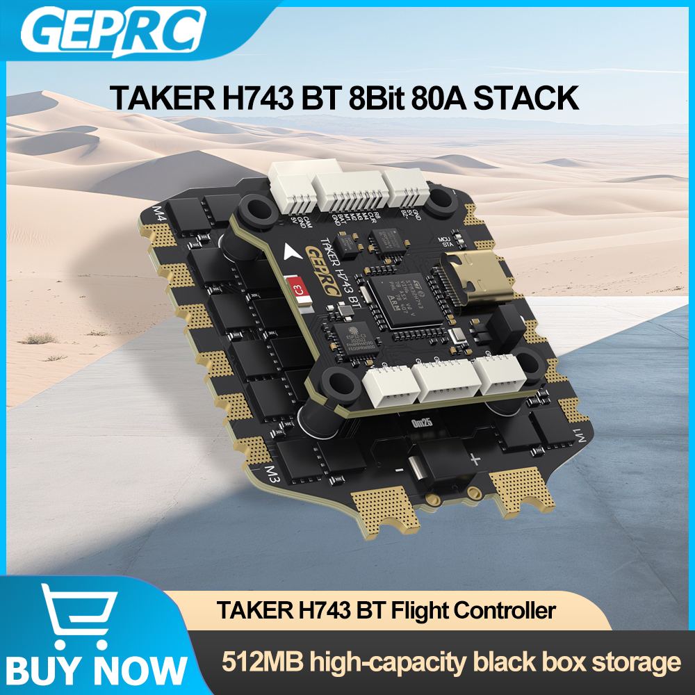 GEPRC TAKER H743 BT 8Bit 80A S - đánh giá và giá Rc Helicopter Case