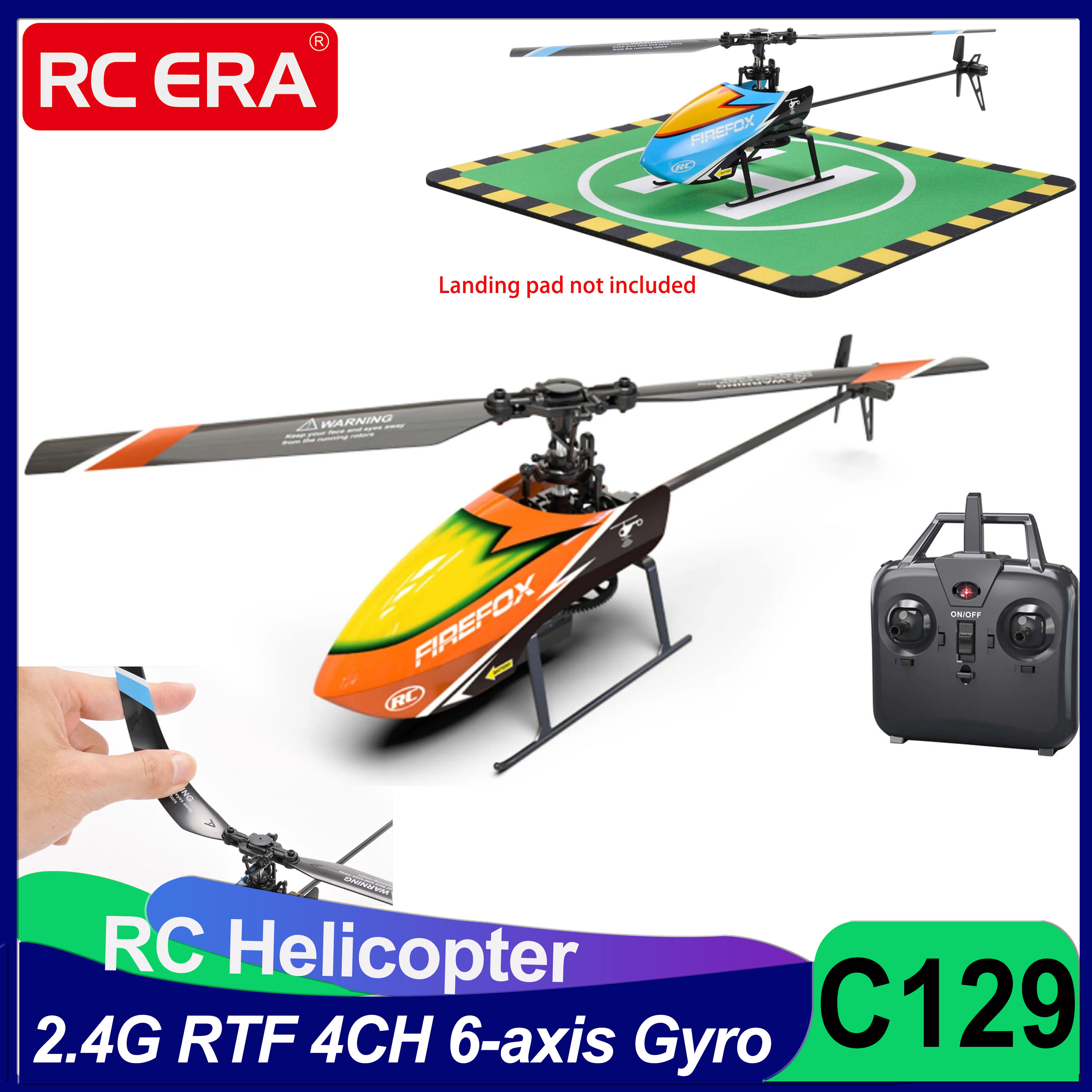 C129 RC Helicopter RTF 4CH 6-a - đánh giá và giá Rc Helicopter Single Rotor