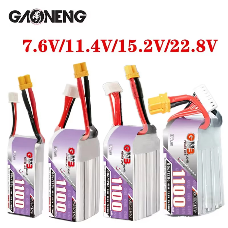 GNB 1100mAh 2S 3S 4S 6S 60C/12 - đánh giá và giá Rc Helicopter Battery