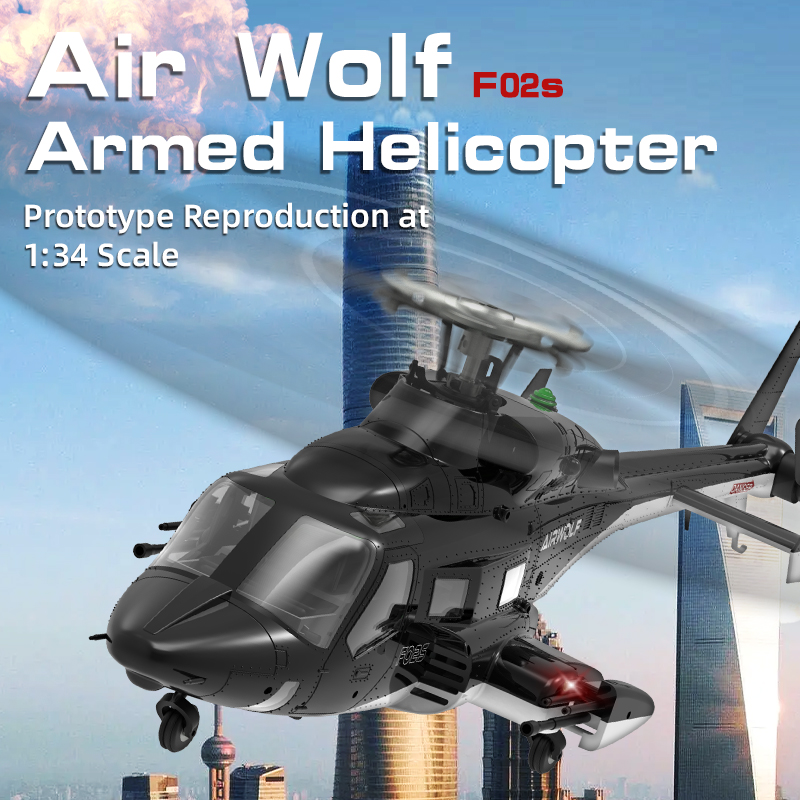 YUXIANG F02S AirWolf 2.4G 9CH  - đánh giá và giá Rc Helicopter Nitro