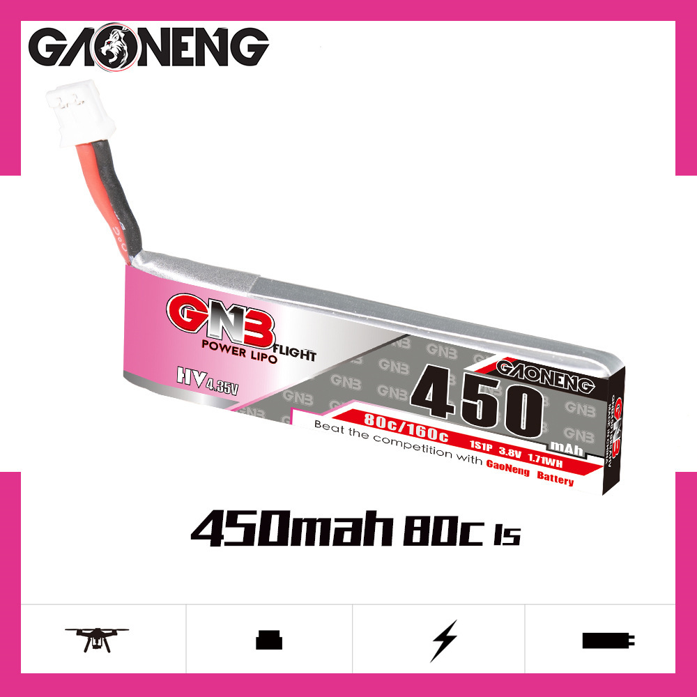 GNB HV 1S 3.8V 450mAh 80C/160C - đánh giá và giá Rc Helicopter Parts