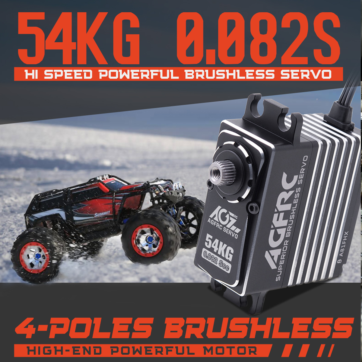 AGFRC A81FHX 54KG HV 4-Pole Br - đánh giá và giá Rc Helicopter Large