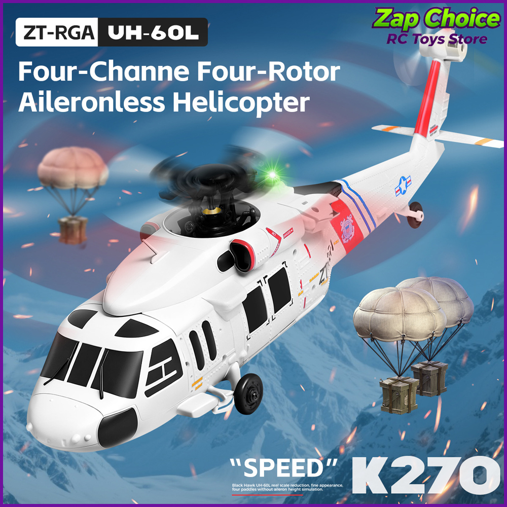 Wltoys K270 Black Hawk UH-60L  - đánh giá và giá Rc Helicopter Gyro