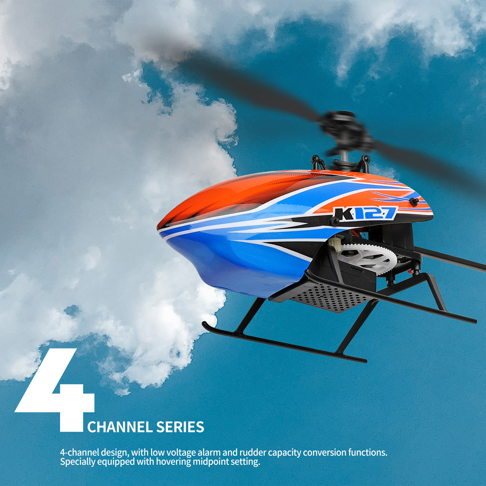WLtoys XK K127 4CH 6-axis Gyro - đánh giá và giá Rc Helicopter Single Rotor